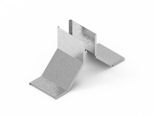 Крышка лотка монтажного углового тройникового вверх ЛРТВ.300.15.472.1,5.1