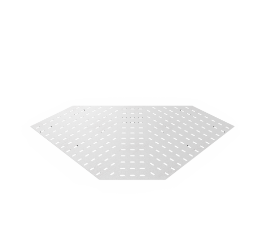 Дно кабельроста углового с R=100 мм 90 горизонтальный РД190Г.800.0.100.1,5.2