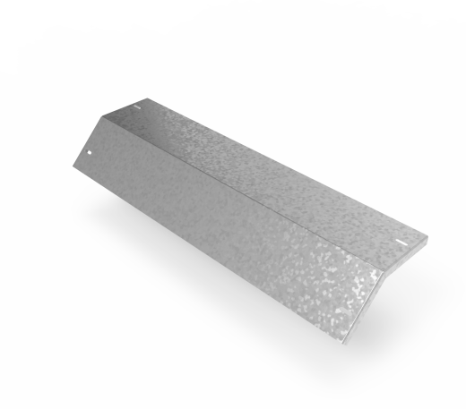 Крышка кабельроста углового с R=100 мм 45 вниз РК145Н.800.20.100.3.1