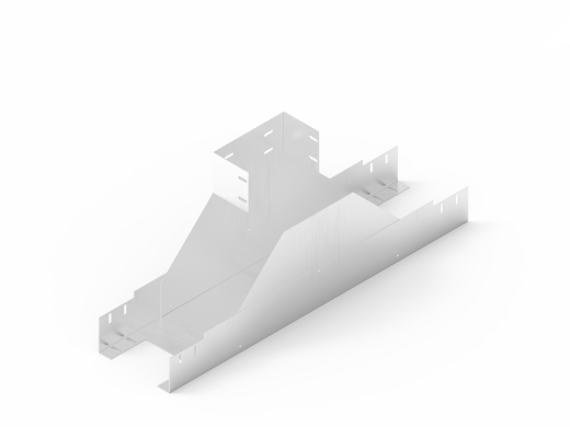 Лоток монтажный угловой тройниковый верх с разворотом ЛУТУ.500.200.1154.2.2