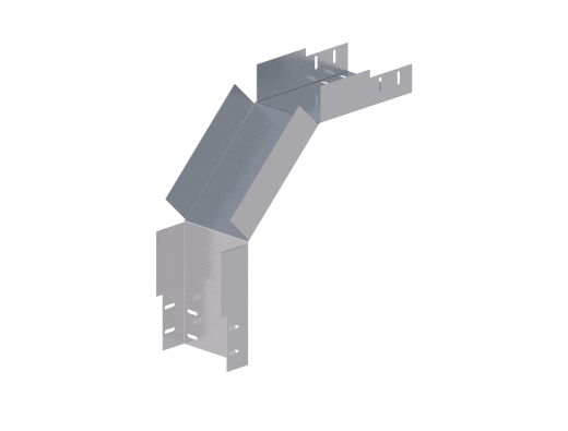 Лоток монтажный угловой 90 вниз ЛУ90Н.150.100.454.2.1