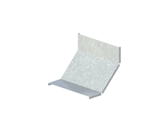 Крышка лотка монтажного углового 90 вверх ЛР90В.300.15.236.2.6