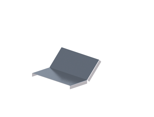 Крышка лотка монтажного углового 45 вверх ЛР45В.200.15.169.2.1