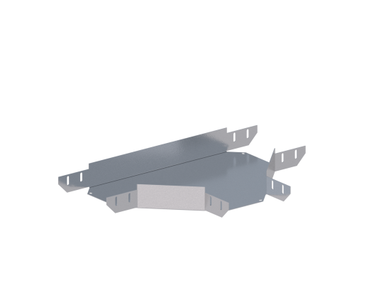 Лоток монтажный угловой тройниковый горизонтальный ЛУТГ.200.100.653.1,5.1