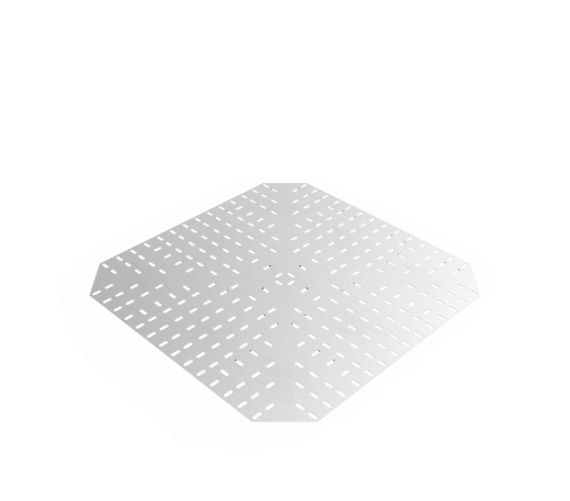 Дно кабельроста углового с R=100 мм крестообразный горизонтальный РД1КГ.900.0.100.1,5.2