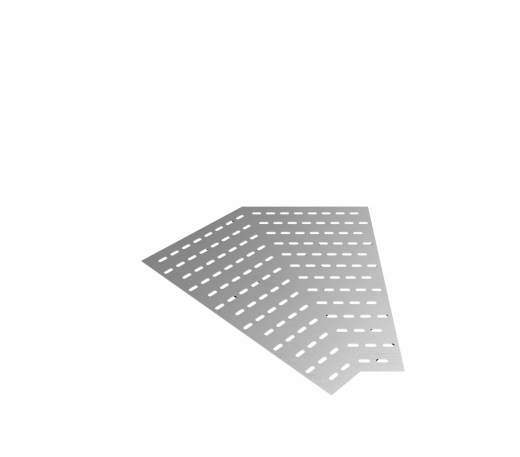 Дно кабельроста углового с R=100 мм 45 горизонтальный РД145Г.900.0.100.2.2