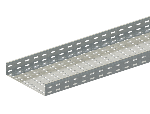 Лоток монтажный прямой перфорированный замковый ЛППЗ.300.50.2000.0,55.4
