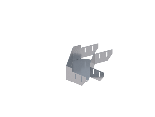 Лоток монтажный угловой 90 горизонтальный ЛУ90Г.100.100.328.1,2.1